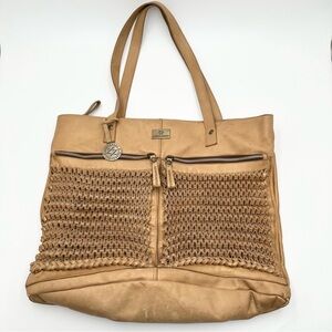 Kompanero Leather Large Tote Bag